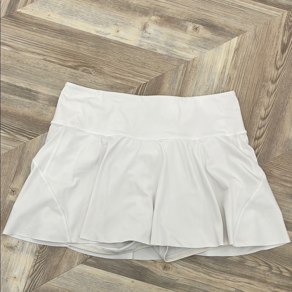 White Athletic Skort